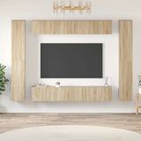 vidaXL 10-piece TV Cabinet Set Engineered Wood White