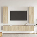 vidaXL 10-delige Tv-meubelset bewerkt hout wit