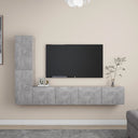 vidaXL 3-delige Tv-meubelset bewerkt hout wit