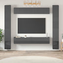vidaXL 10-delige Tv-meubelset bewerkt hout wit