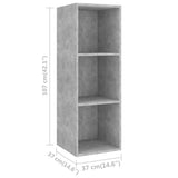 vidaXL 5-delige Tv-meubelset bewerkt hout wit