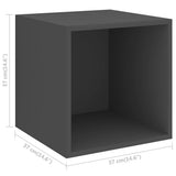 vidaXL 5-delige Tv-meubelset bewerkt hout wit