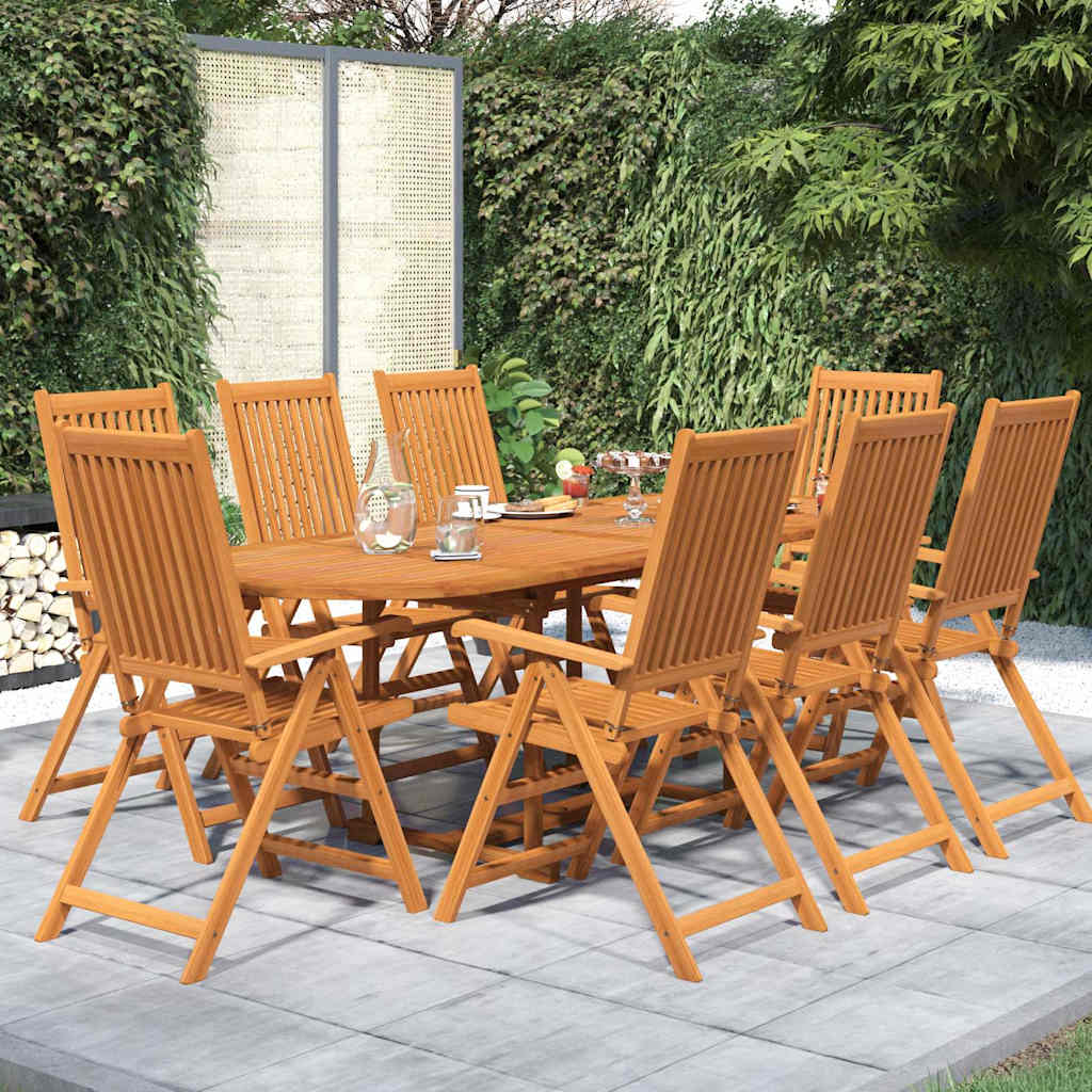vidaXL 7-delige Tuinset massief acaciahout 160-240 cm