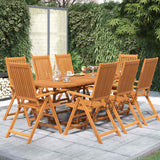 vidaXL 7-delige Tuinset massief acaciahout 160-240 cm