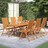vidaXL 7-delige Tuinset massief acaciahout 160-240 cm