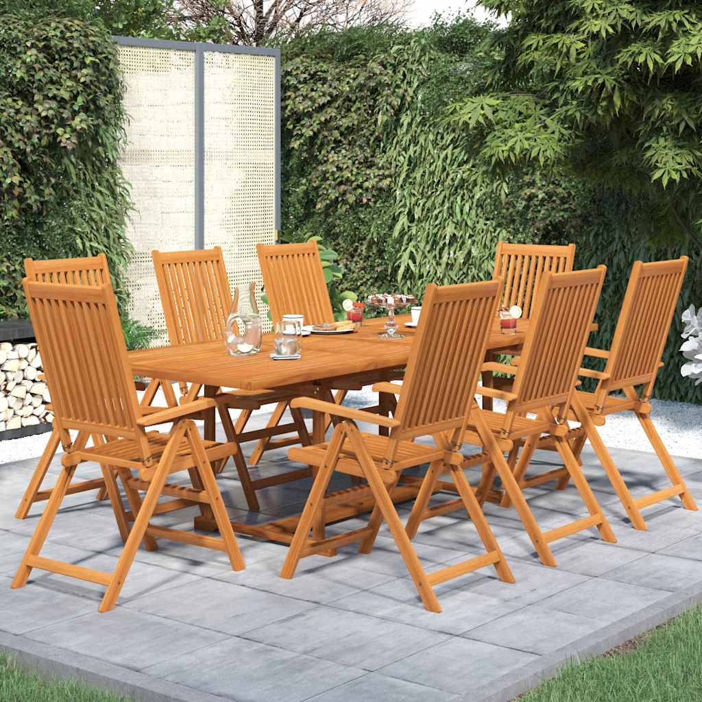 vidaXL 7-delige Tuinset massief acaciahout 160-240 cm