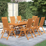 vidaXL 7-delige Tuinset massief acaciahout 160-240 cm