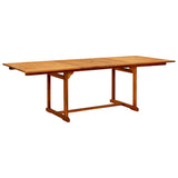 vidaXL 7-delige Tuinset massief acaciahout 160-240 cm