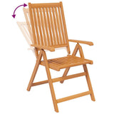 vidaXL 7-delige Tuinset massief acaciahout 160-240 cm