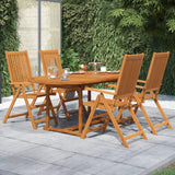 vidaXL 5-delige Tuinset massief acaciahout 120-170 cm