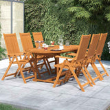 vidaXL 5-delige Tuinset massief acaciahout 120-170 cm