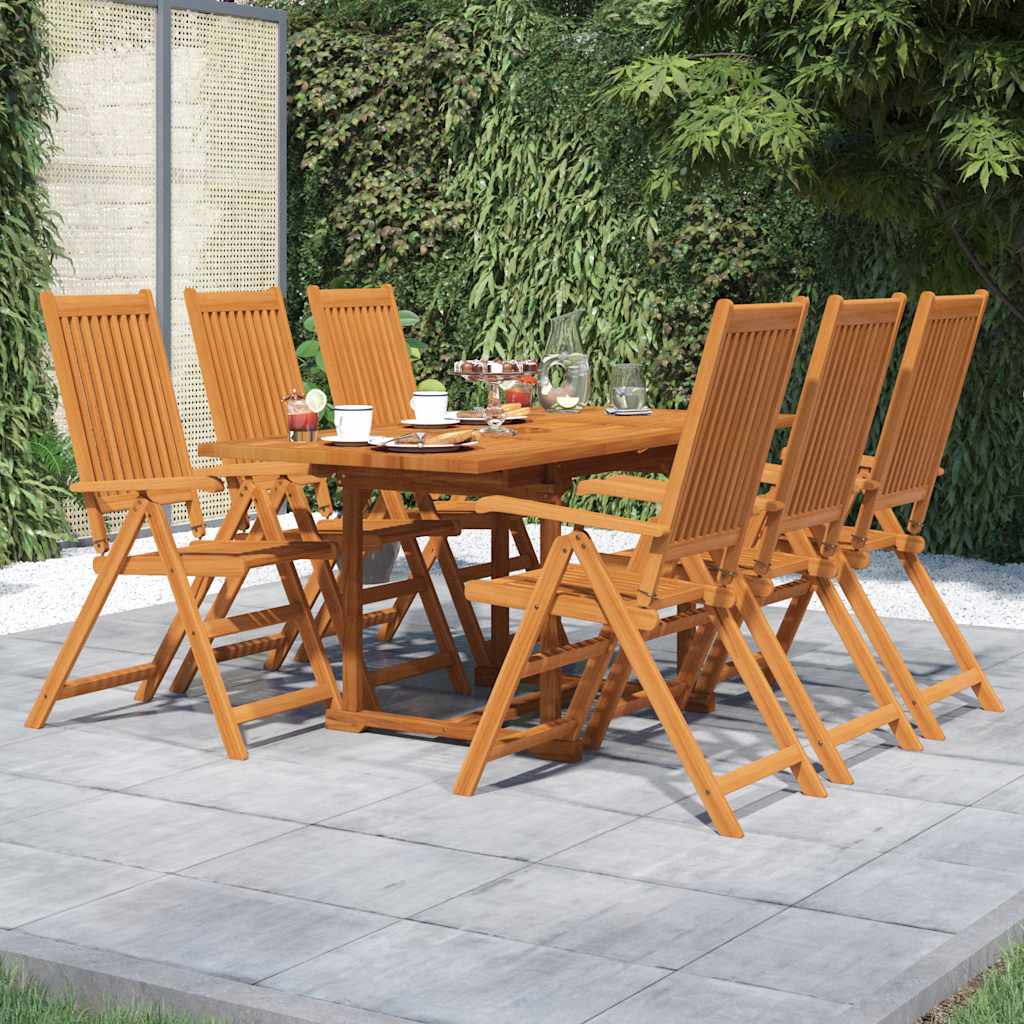 vidaXL 5-delige Tuinset massief acaciahout 120-170 cm