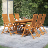 vidaXL 5-delige Tuinset massief acaciahout 120-170 cm