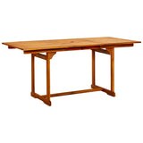 vidaXL 5-delige Tuinset massief acaciahout 120-170 cm