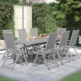 vidaXL 7-delige Tuinset massief acaciahout