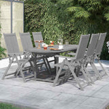 vidaXL 5-piece Garden Dining Set Solid Acacia Wood
