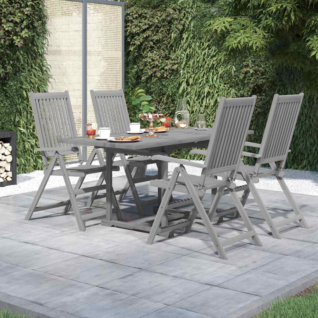 vidaXL 5-piece Garden Dining Set Solid Acacia Wood