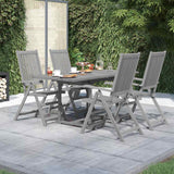 vidaXL 5-piece Garden Dining Set Solid Acacia Wood
