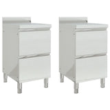 vidaXL Commercial Kitchen Cabinet with 2 Drawers 50x60x96 cm