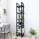 vidaXL Bookcase with 5 Shelves 40x30x175 cm Engineered Wood White