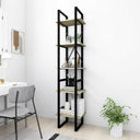 vidaXL Bookcase with 5 Shelves 40x30x175 cm Engineered Wood White