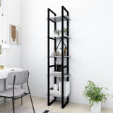 vidaXL Bookcase with 5 Shelves 40x30x175 cm Engineered Wood White