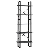 vidaXL Boekenkast met 5 schappen 40x30x175 cm massief grenenhout