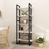 vidaXL Boekenkast met 5 schappen 40x30x175 cm massief grenenhout