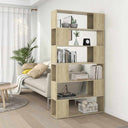 vidaXL Boekenkast/kamerscherm 100x24x188 cm wit