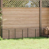 vidaXL Dog Kennel 100x100x70 cm Steel Black