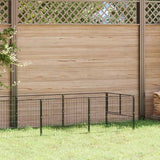 vidaXL Dog Kennel 100x100x70 cm Steel Black