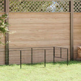 vidaXL Dog Kennel 100x100x70 cm Steel Black