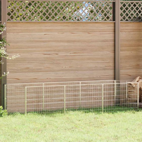 vidaXL Dog Kennel 100x100x70 cm Steel Black