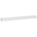 vidaXL Dog Kennel 100x100x70 cm Steel Black
