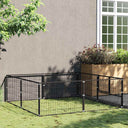 vidaXL Niche 4 m² en acier noir