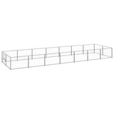 vidaXL Dog Kennel 4 m² Steel Black