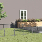vidaXL Dog Kennel 4 m² Steel Black