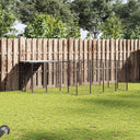 vidaXL Hondenkennel 6,05 m² staal zwart
