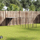 vidaXL Hondenkennel 4,84 m² staal zwart