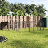 vidaXL Dog Kennel 4.84 m² Steel Black