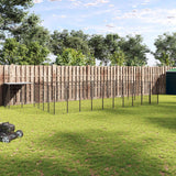 vidaXL Dog Kennel 4.84 m² Steel Black