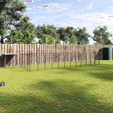 vidaXL Dog Kennel 4.84 m² Steel Black