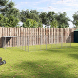 vidaXL Dog Kennel 4.84 m² Steel Black
