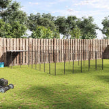 vidaXL Dog Kennel 6.05 m² Steel Black