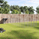 vidaXL Dog Kennel 7.26 m² Steel Black