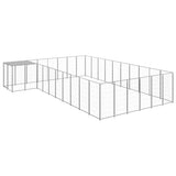 vidaXL Dog Kennel 7.26 m² Steel Black
