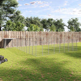 vidaXL Dog Kennel 7.26 m² Steel Black
