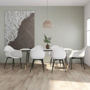 vidaXL Étages de chambre 6 st PP blanc