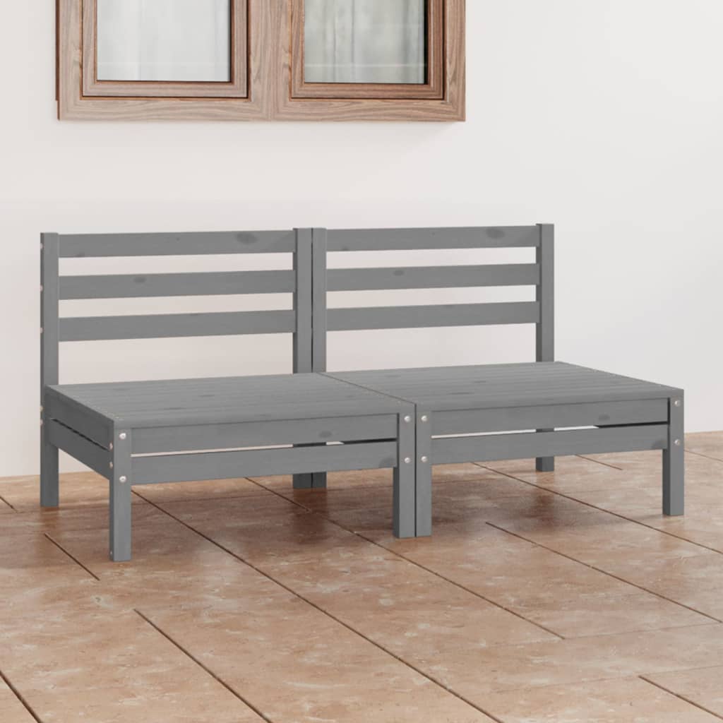 vidaXL 2-seater Garden Bench Solid Pinewood