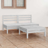 vidaXL 3-Piece Lounge Set Solid Pine Wood